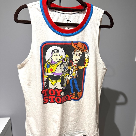 Toy Story woody and buzz Disney sleeveless shirt - Picture 2 of 4